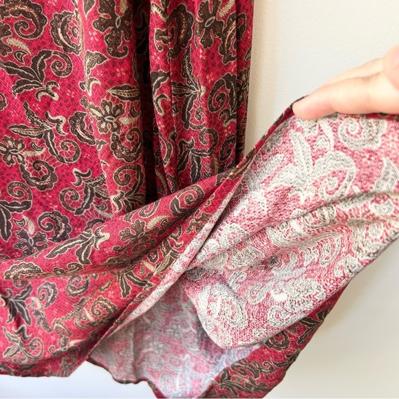 NWT Vintage Sag Harbor rayon 2pc skirt set with long sleeved shirt & maxi skirt - Picture 14 of 16